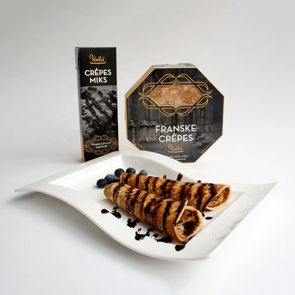 Wholesale Custom Printed Paper Food Packaging Disposable Takeaway Frozen Crepe Waffle Cheese Cake Box With Logo