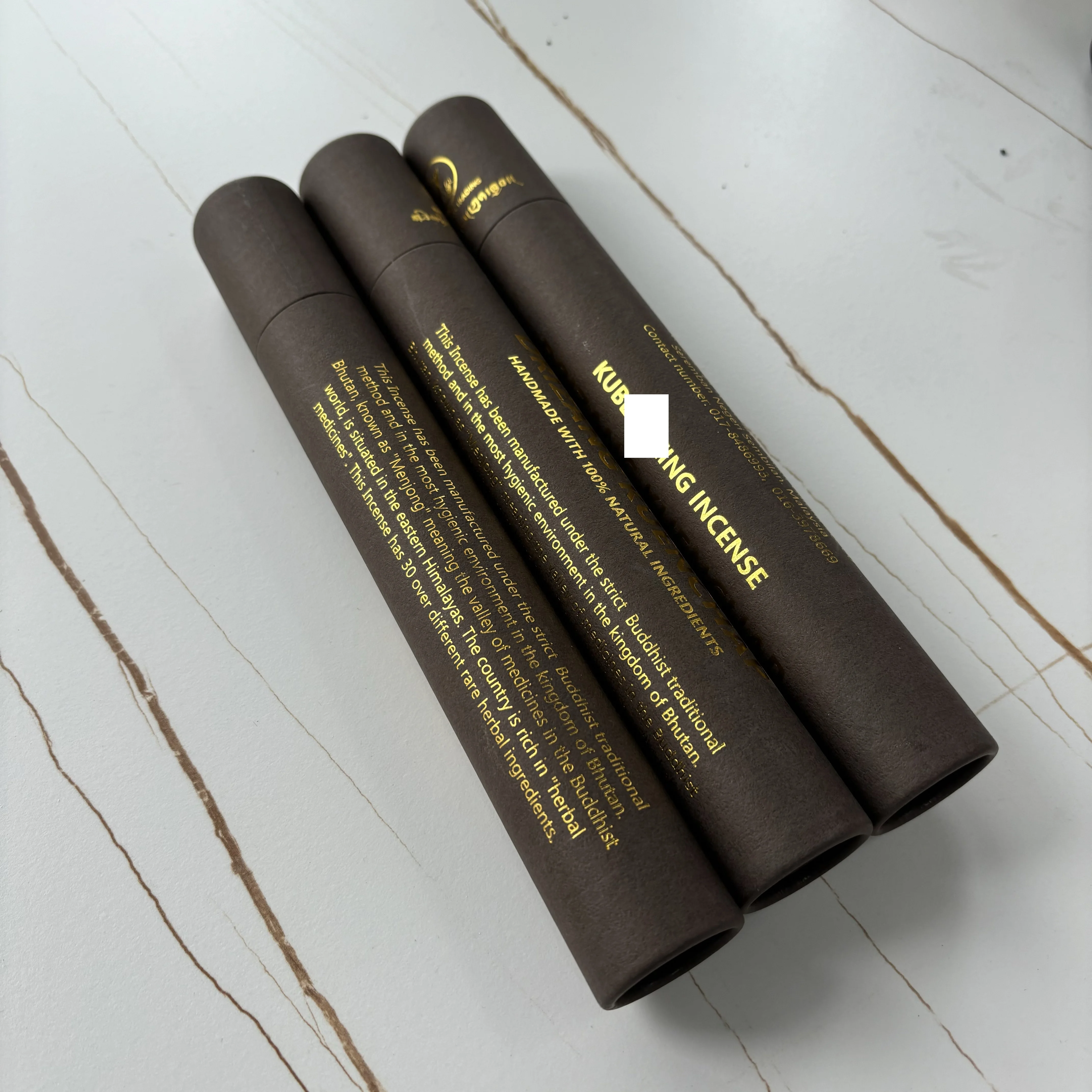 biodegradable paper tube incense stick packaging box