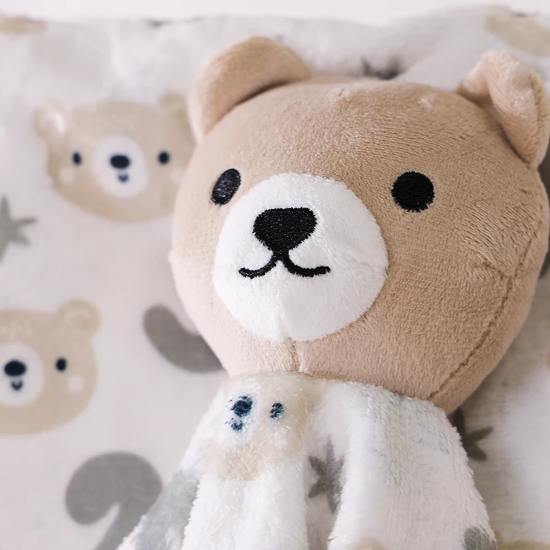High Quality Numbers Flannel Bear Baby Blanket Customized Made in China Coral Fleece Blanket at Competitive rates