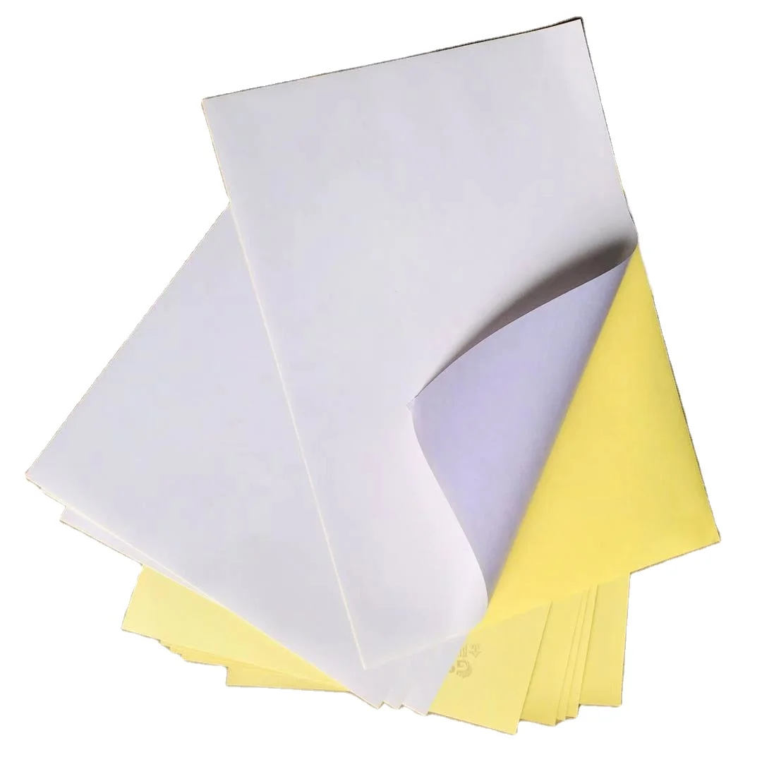 Sheet Size Printer Coated hotmelt glue Adhesive Sticker Paper
