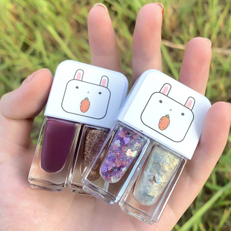 
Funny Design Private Label Twins Shape Two Color Nail Art Water-Based Nontoxic UV Gel Nail Polish 