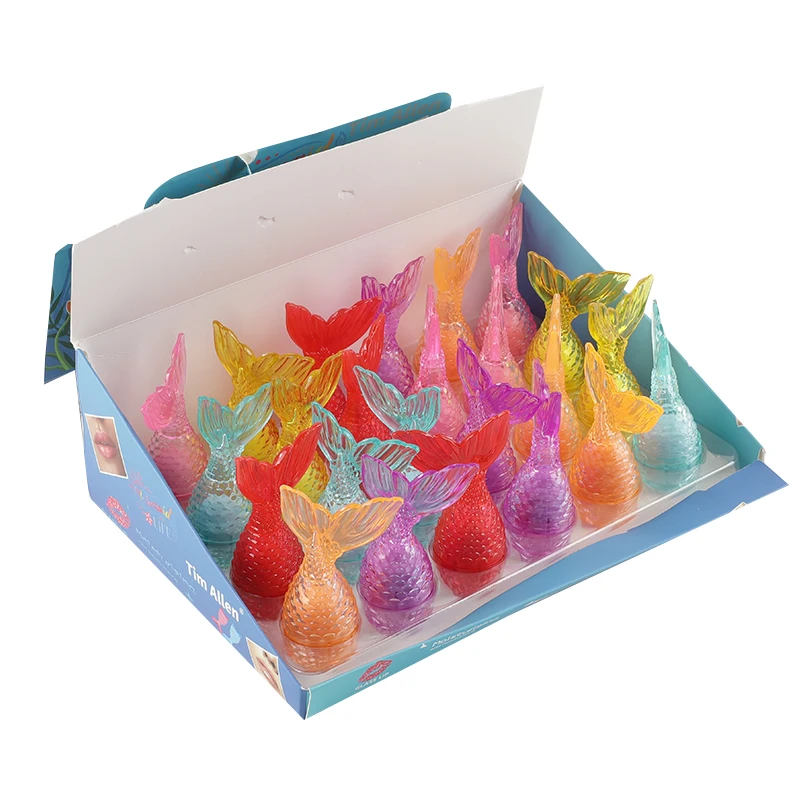 Private Label Fruit Flavor Moisturizing Private Label Petrolatum Nourishing Mermaid Tail Lip Balm