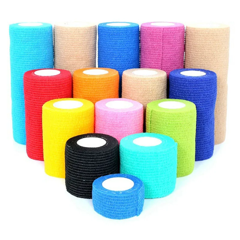Factory Tattoo Grip Tape Wrap Cover Self Adhesive Bandage Elastic Cohesive Bandage for Tattoo Gun Permanent Makeup Machine