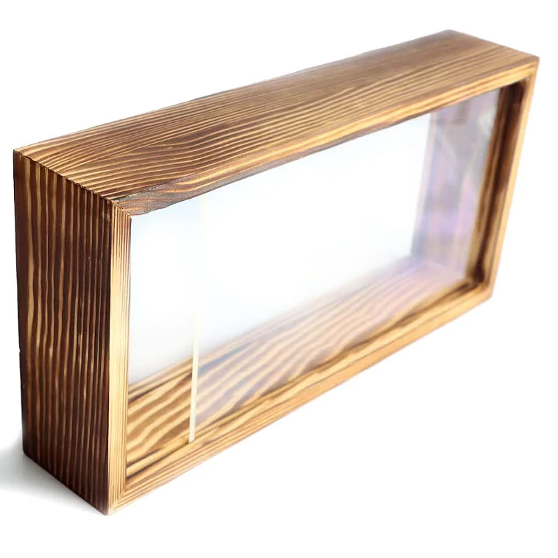 Shadow Photo Frame Wooden Double-Sided High-Definition Plexiglass Storage Box DIY Display Box Suitable for Dried Flowers