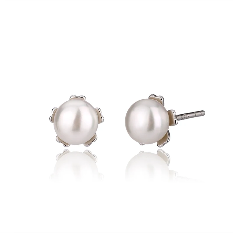 Fashion Jewelry Gold And Rose Gold Cultured Ear Cuff Dangle Silver Wedding Stud Dangling Dainty Silver Mother Of Pearl Earrings