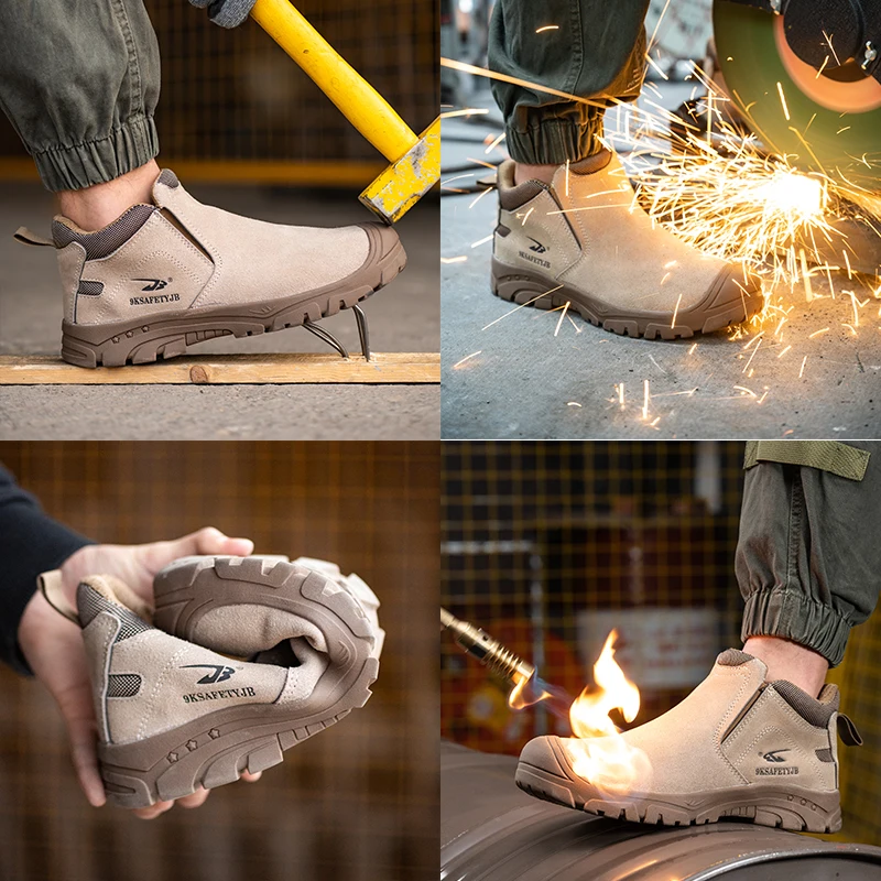 safety shoes for welding,welding safety boots shoes,leather boot steel toe work safety shoes for men
