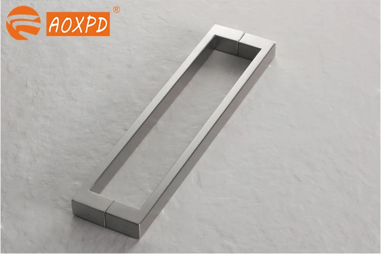 304 stainless steel thickened glass door handle modern simple polishing European glass door handle