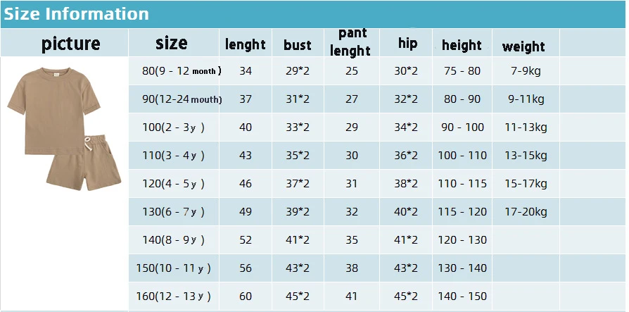 Summer Clothing Children Short Sleeve Pajamas Set Casual Lounge Tracksuit Suits Plain Blank Kids Shorts Sets