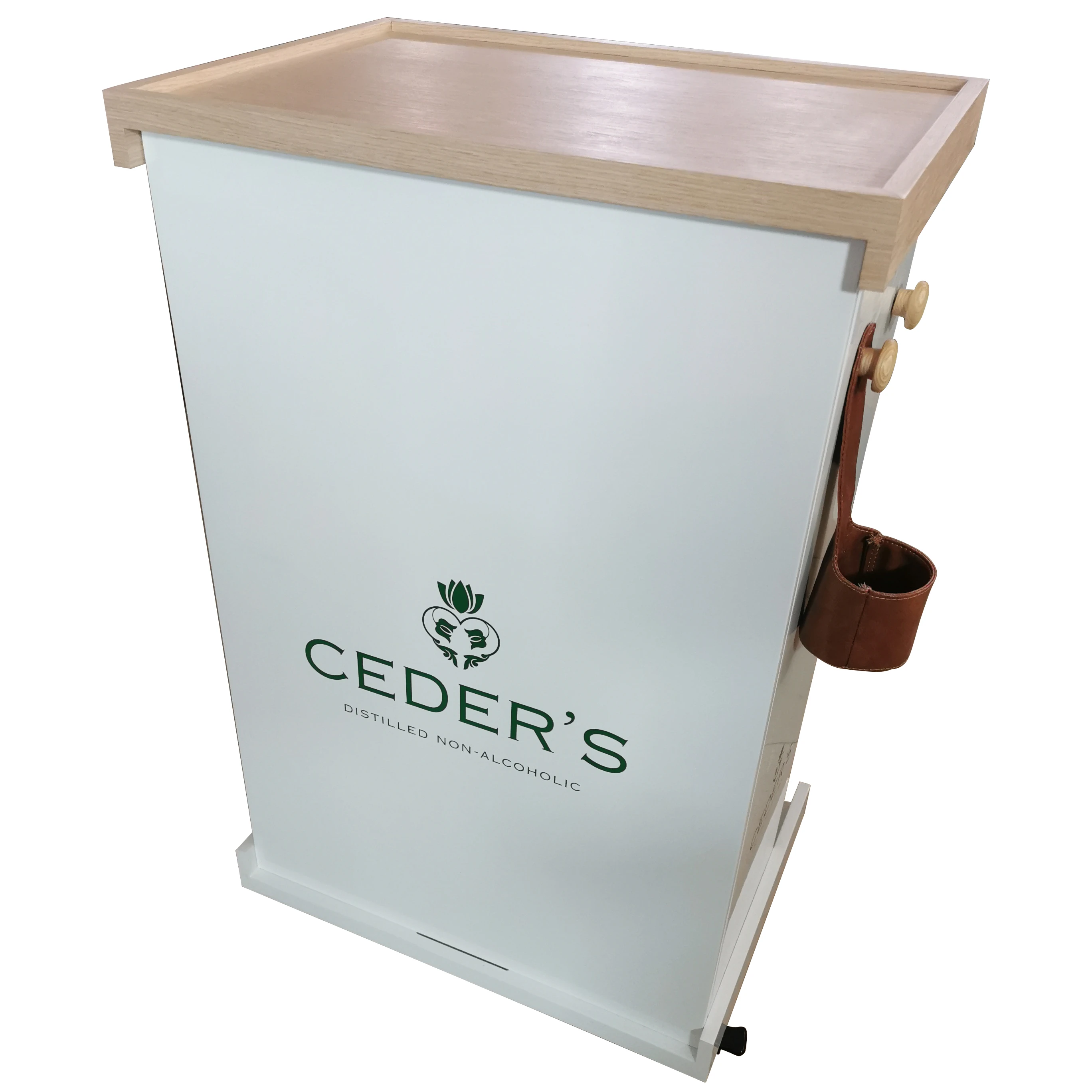 Портативная деревянная тележка с роликами