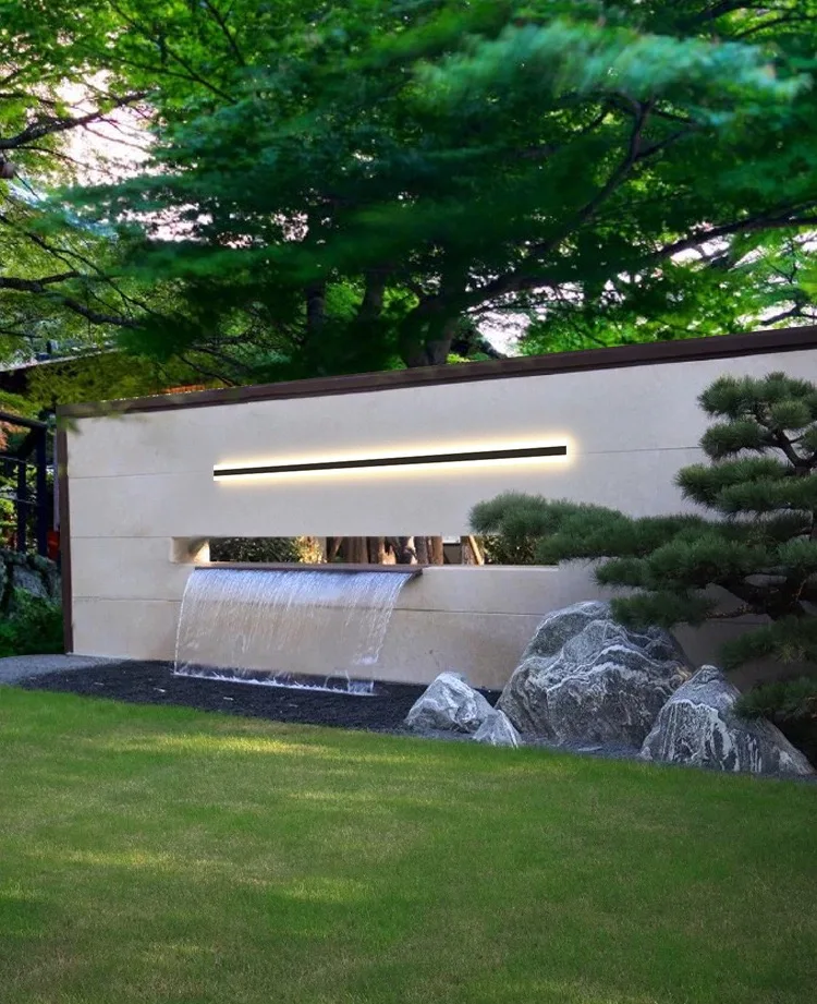 Современный водонепроницаемый Уличный настенный светодиодный светильник Boyid с длинной полосой IP65 для сада крыльца бра 110 В 220 освещение