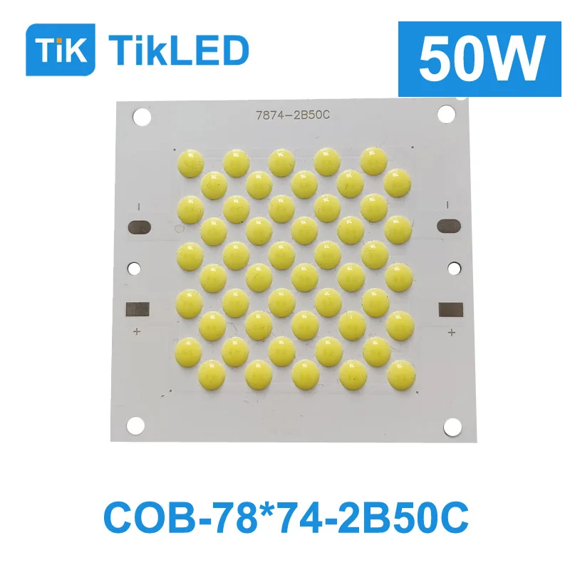 Factory Sale 7874 White High Power Led 220V 50W Full Spectrum COB Chip Epistar