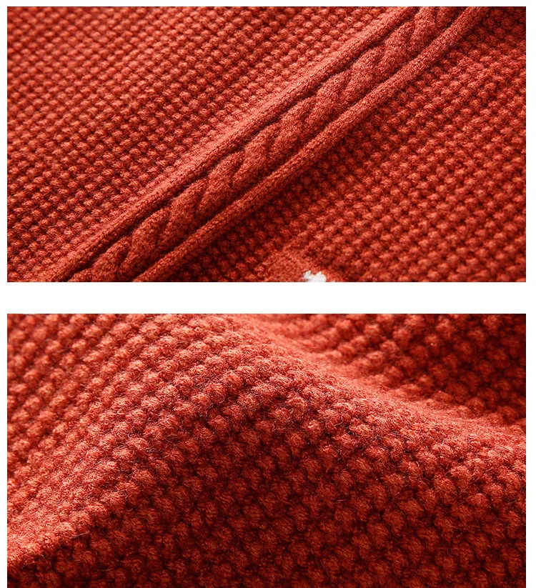 
Boys sweater spring and autumn winter round neck high collar plus velvet thick knit bottoming shirt 