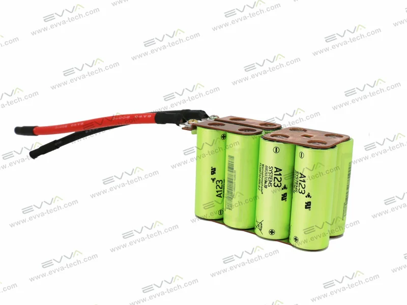 13 2 V 5000mAh A123 ANR26650M1B 26650 LiFePo4 4S2P аккумулятор с медной пластиной
