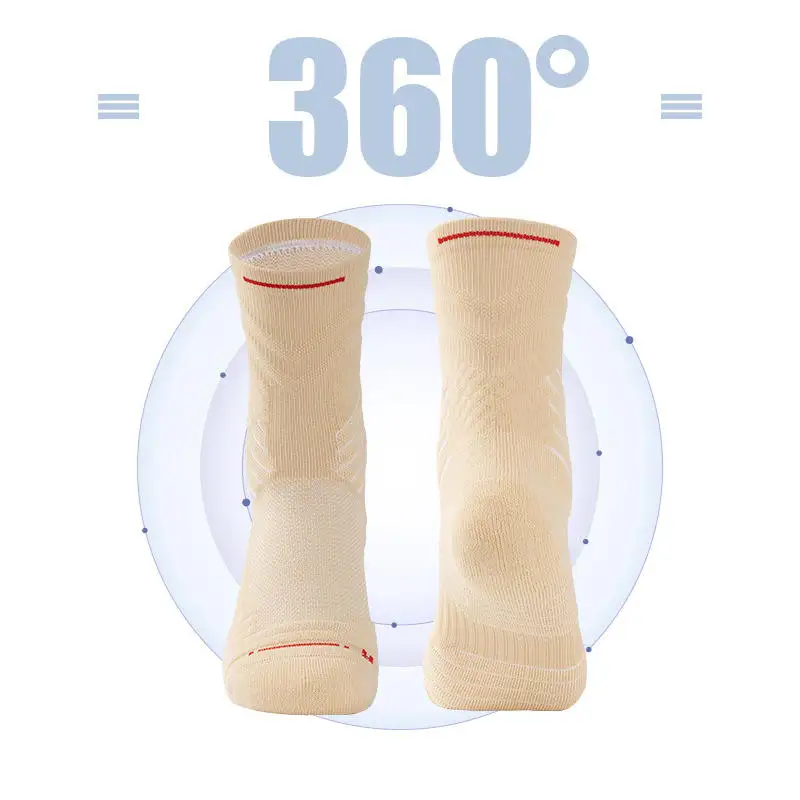 Custom Logo Men Long Tube Elite Athletic Cushioned Basketball Running Sports Socks