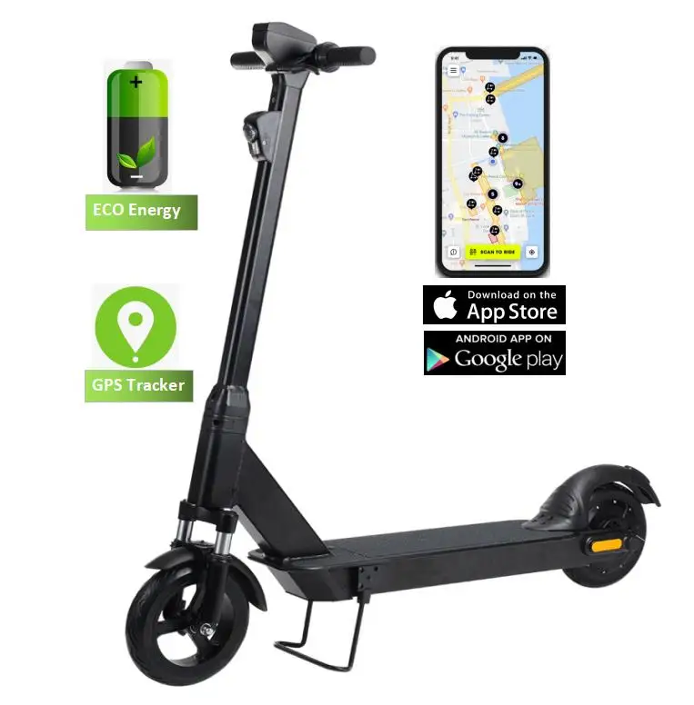 Scooter Sharing APP Waterproof  Powerful Electric Scooter GPS Sharing IOT Drum Brake Hidden Cable Shared Scooter