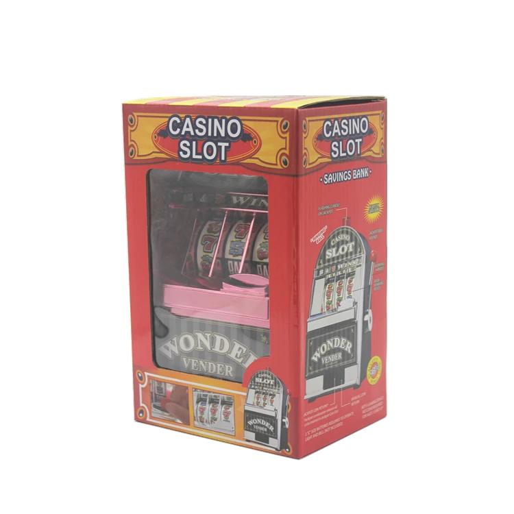 Hot sales Game Machine Casino Jackpot Slot Fun Coin 2-in-1 Slot Machine Money Box Toy