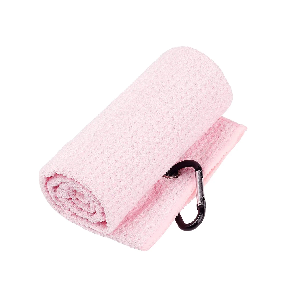 Recommended ready to ship quick dry absorbent golf ball towels microfiber waffle luxury