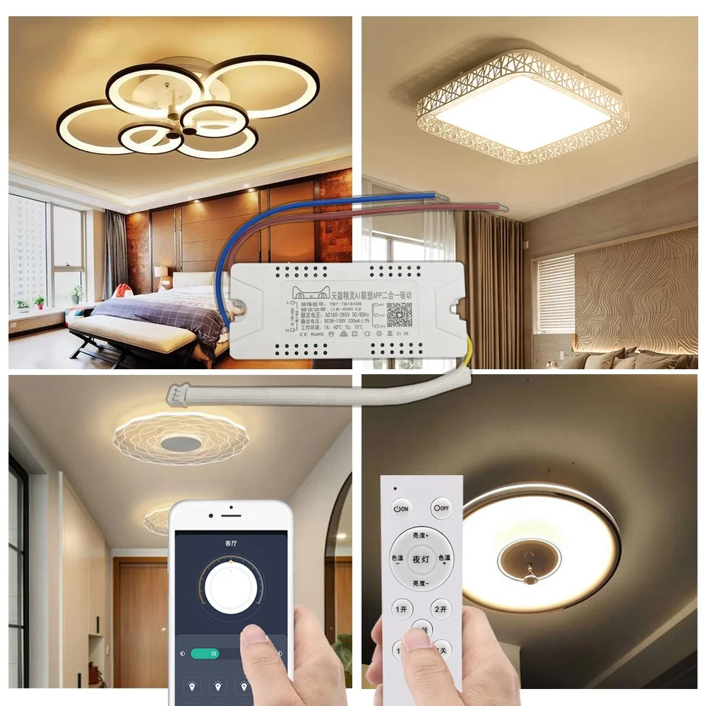 AC220V Lamp Smart Pro App 230mA Constant Current Power Supply 185-265V For Chandelier Intelligent Remote Control LED Driver