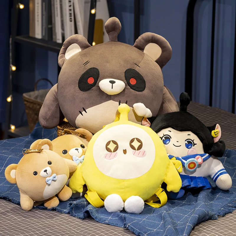 Mengai Genuine Puff Party Lost Heart Bear Plush Toy Cute Cartoon Doll Doll For Girls Birthday Gift Cushion