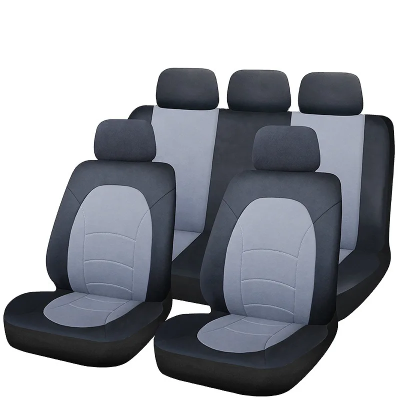 Breathable 5 Seats 9Pcs Full Set Car Accessory Auto Seat Cover