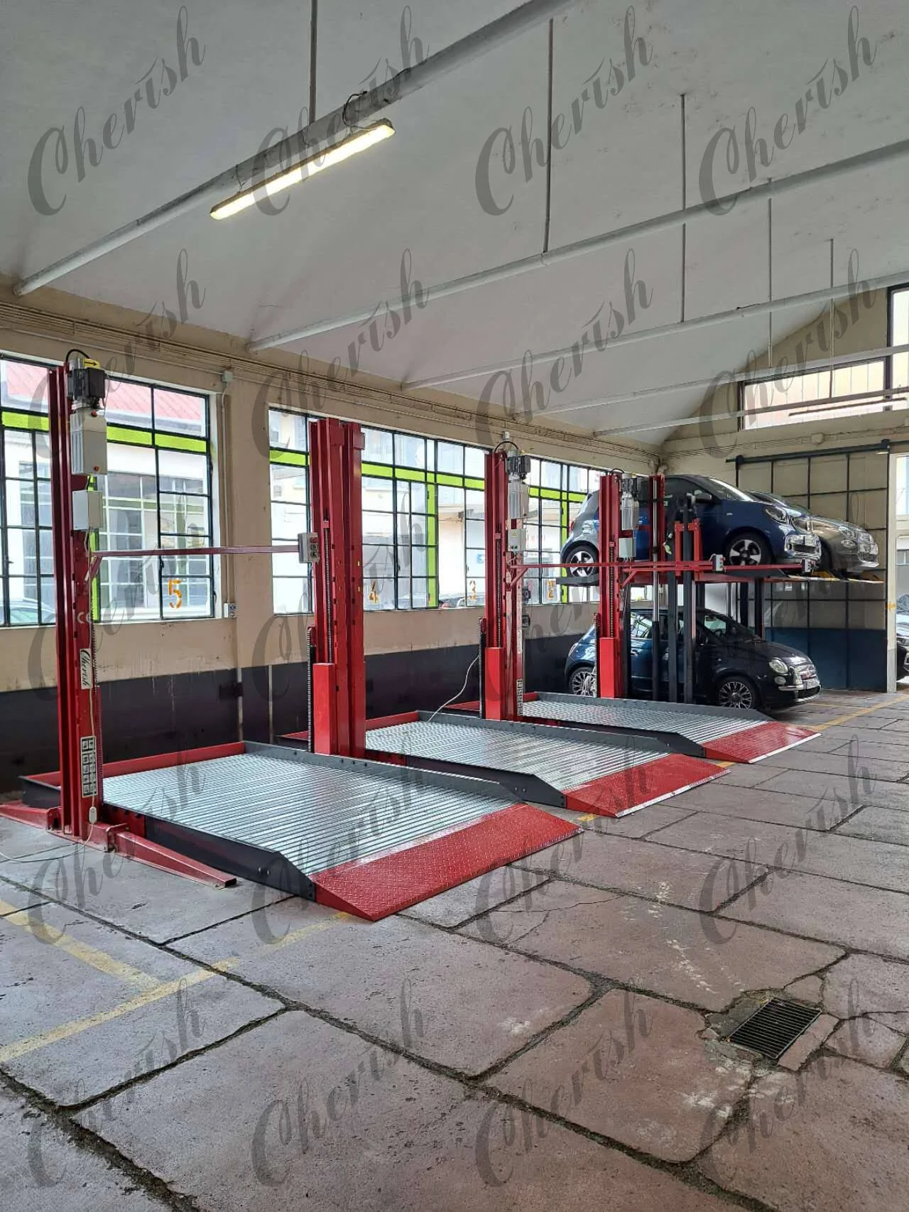 Two Post Auto Stacker Simple Lifting Automatic Car Elevator Parking Lift with CE