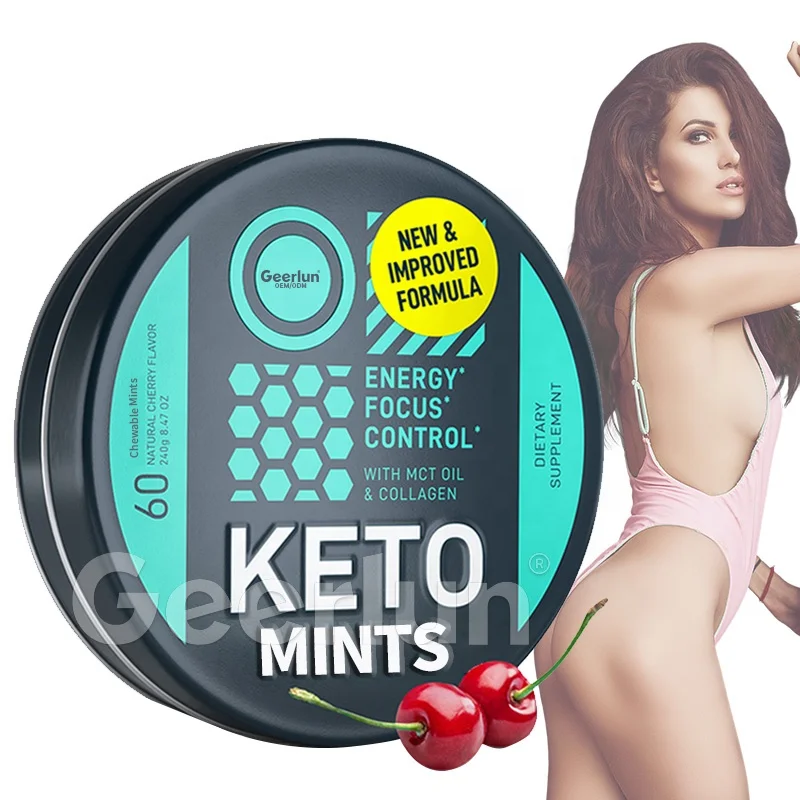 OEM Private Label Nootropic Supplements Boost Energy Focus Slimness Candy for Flat Belly Keto Slimming Mints