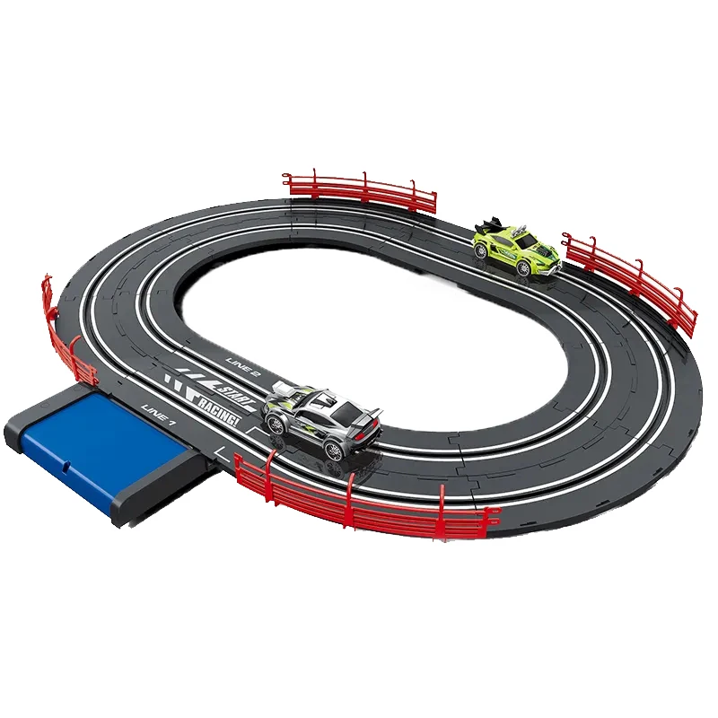 Wholesale Kids Plastic Slot Track Toys Electric Slot Car Racing Track Kids Diy Assembly Car Track Toy