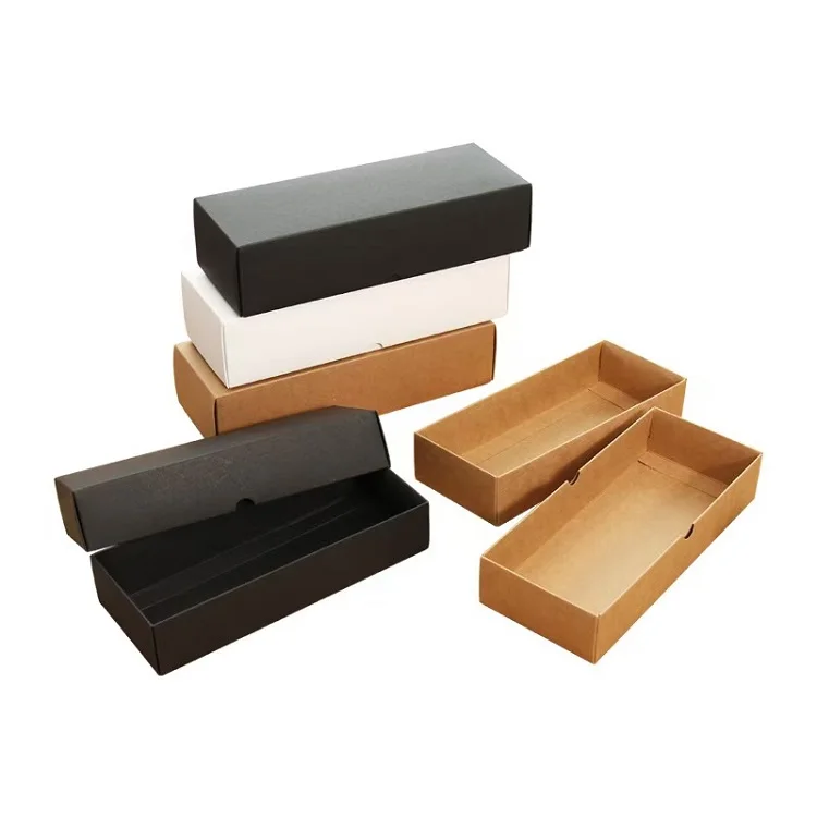 Wholesale Recycle Kraft Paper Drawer Style Sock Underwear Package Cardboard Gift Box for Socks Packaging