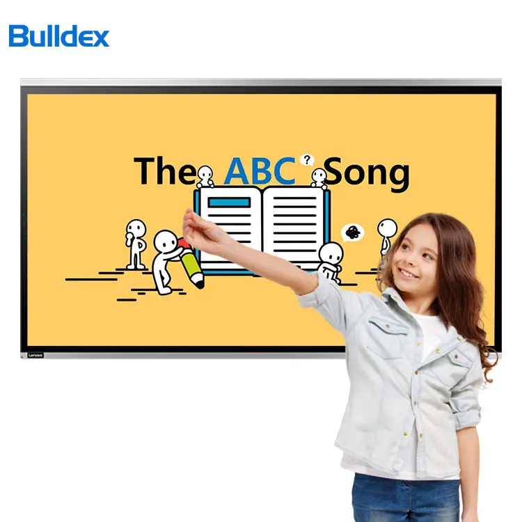 Bulldex Factory 86 Inch Display Panel Touch Lcd Wholesale Interactive Flat Panel For Education Meeting Advertising