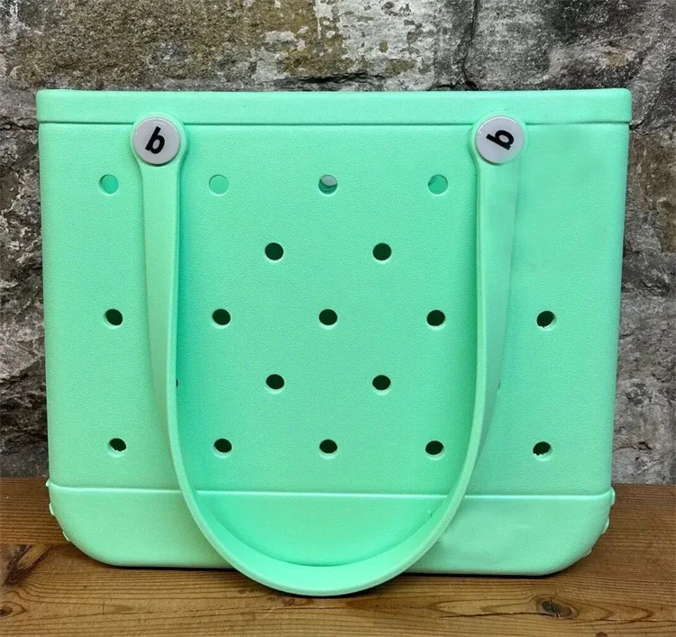 Hot Popular Waterproof Eva Tote XL Large Shopping Basket Bags Beach Silicone Nurse Eco Jelly Candy Lady Bogg Bag