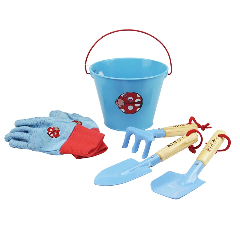 5pcs Garden Tools Wholesale Watering Can Gloves Hand Shovel Mini Kids Garden Tool Set