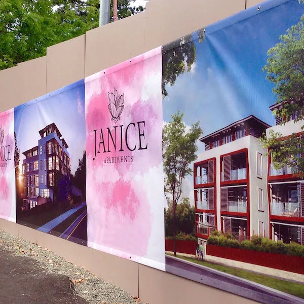 Custom Outdoor Decorative Frontlit UV/Digital Printing PVC Flexible Vinyl Banner For Building Wall