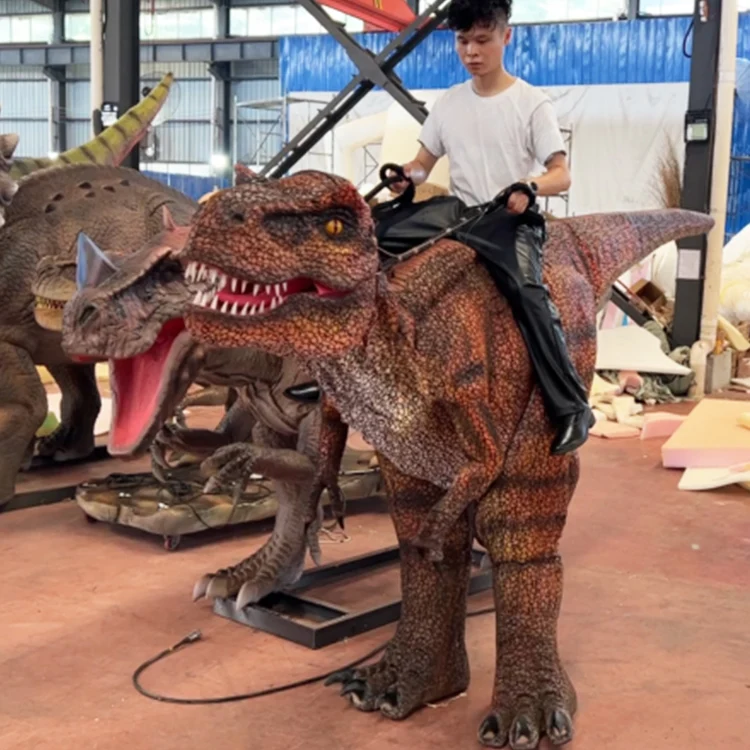 Легкий костюм динозавра из пены в натуральную величину реалистичный T Rex с ходулям для взрослых