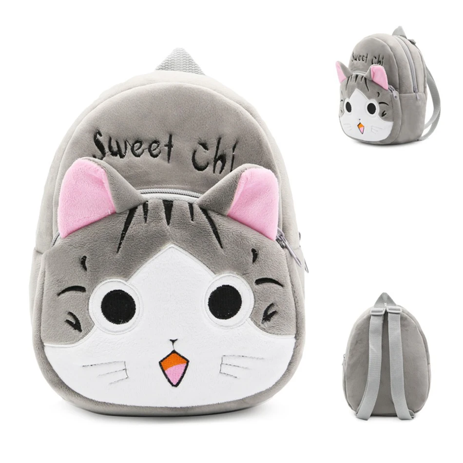 От 1 до 4 лет плюшевая мультяшная школьная сумка для девочки, детского сада, школьная сумка с Минни, милые детские рюкзаки, детский рюкзак