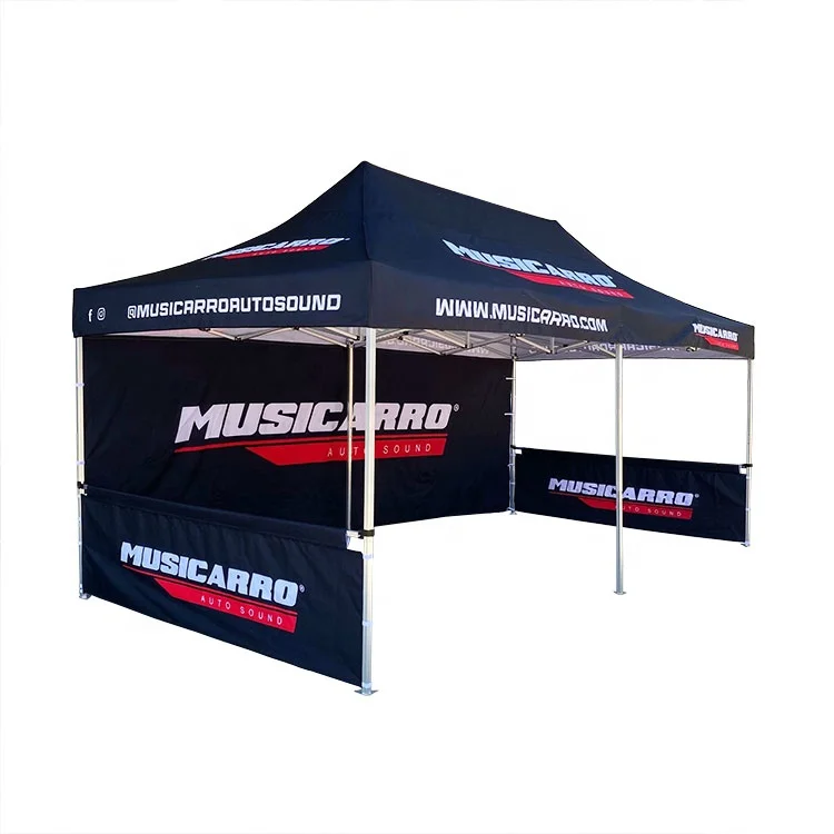 Promotional 10 x 10 Canopy Tent Trade Show Event Folding 3x3 Gazebo Custom Print Pop Up Advertising Outdoor 10x10 Canopy Tent