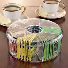 Custom Price Personalized Clear Acrylic Tea Bag Storage Box
