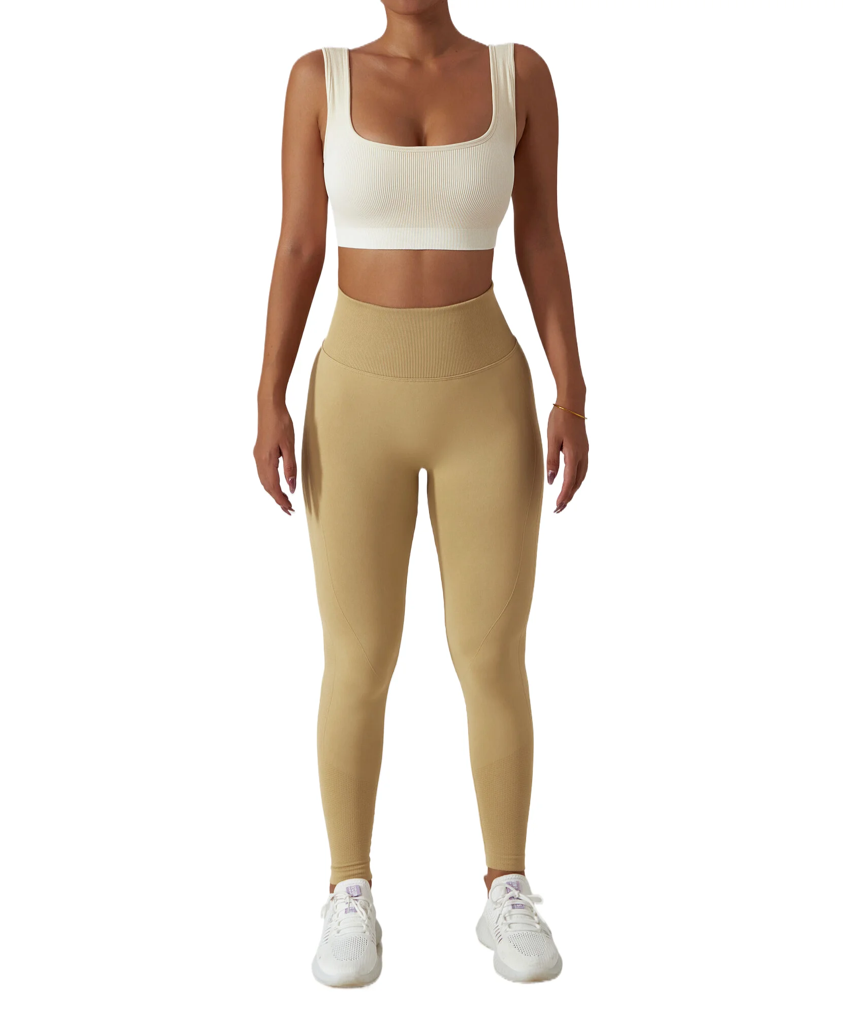 High Quality Exercise Tights Training Clothing Hip Lift Yoga Pants Fitness High Waist Yoga Leggings for Gym Mid Solid Pattern