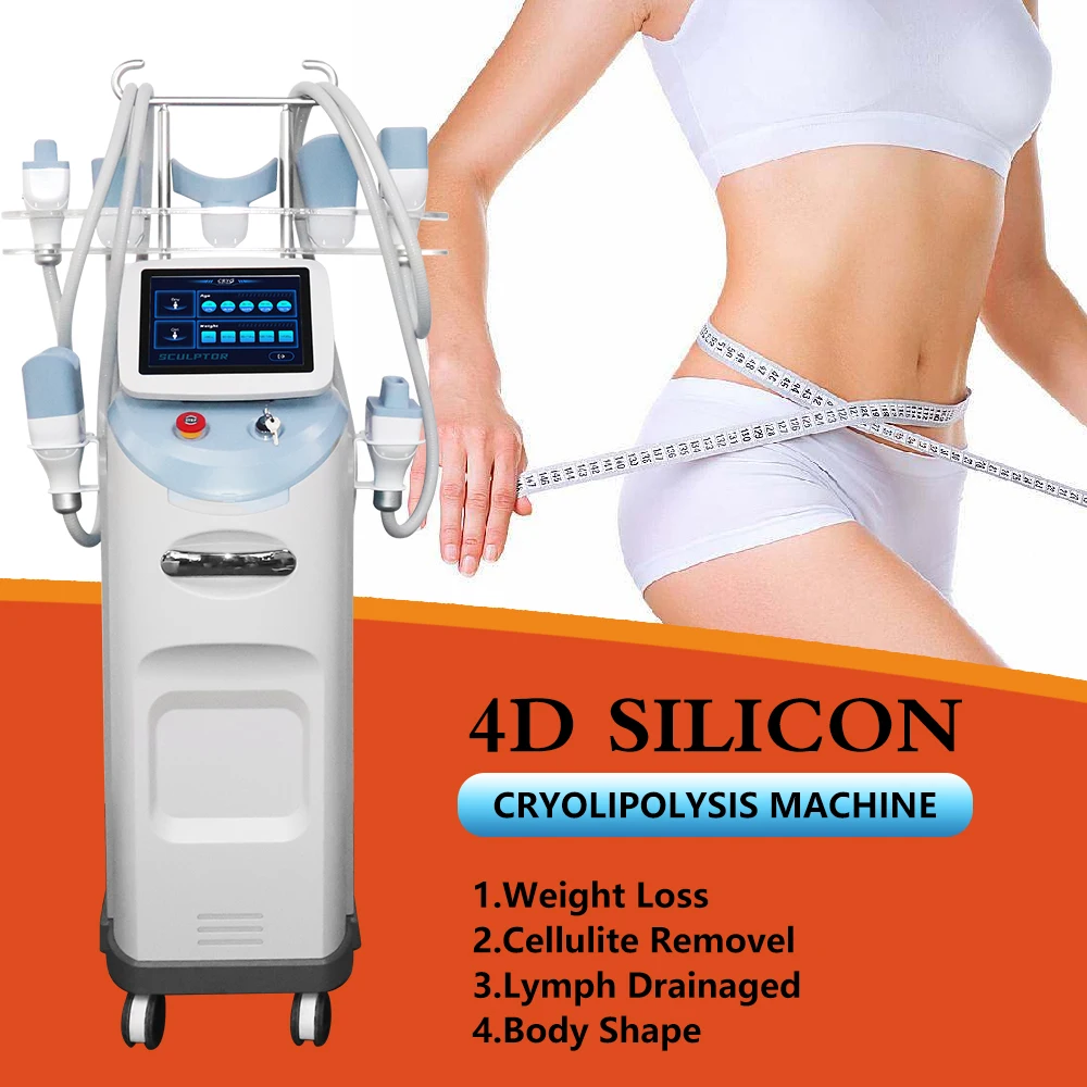 Aesthetic Medicine 360 Vertical Criolipolisis Cryo Cool Body Sculpt With 7 Silicone Heads / Cryolipolyse Machine Price