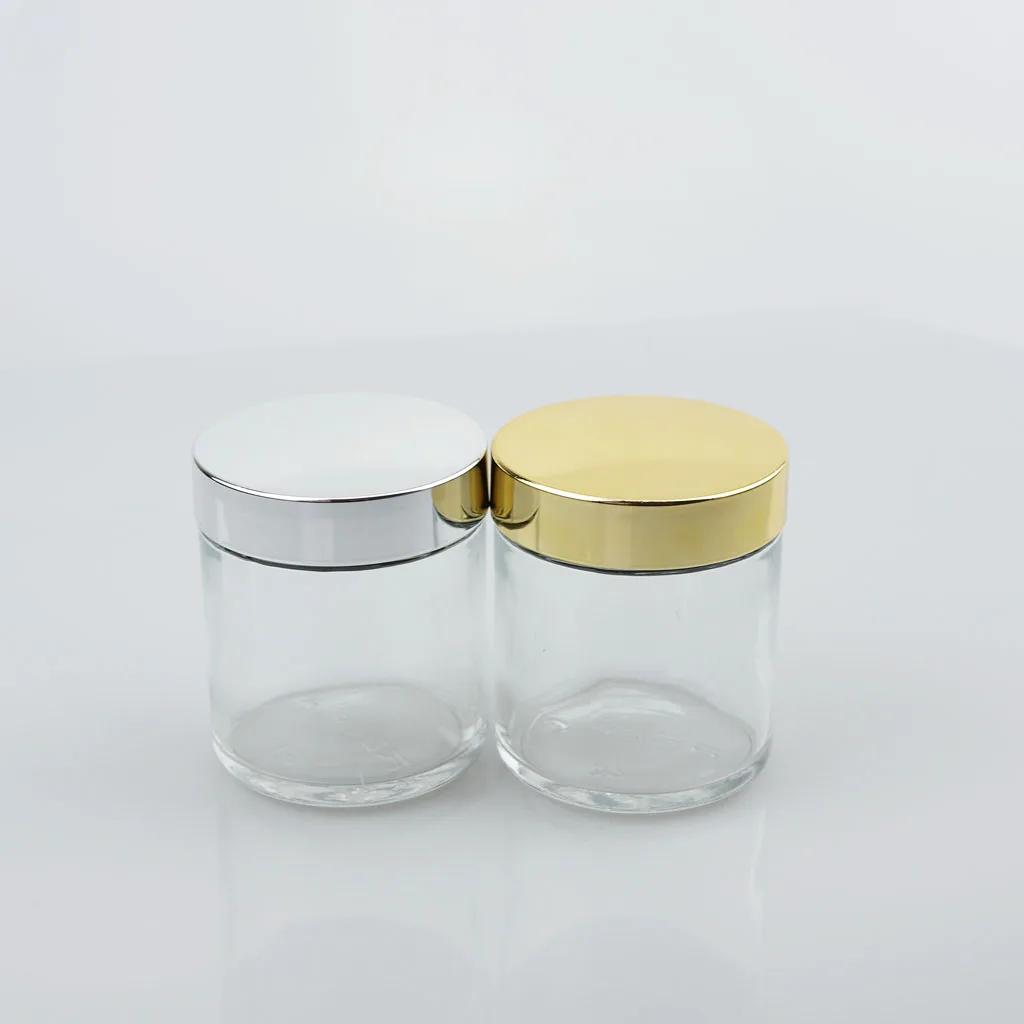 Manufacture 20ml 30ml 50ml 100ml High quality Amber color glass jar for cosmetic cream with Hand gasket and screw cap