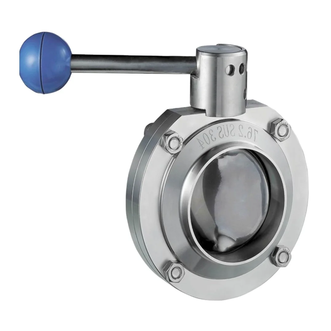 Factory Direct Sales of High Quality Stainless Steel Sanitary Grade Duckbill Welded Butterfly Valve at Cheap Price