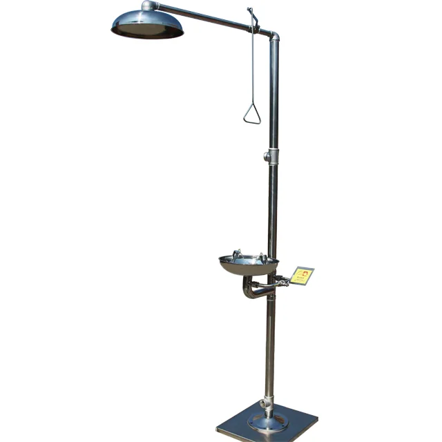 Безопасная аварийная мойка глаз и душ из нержавеющей стали