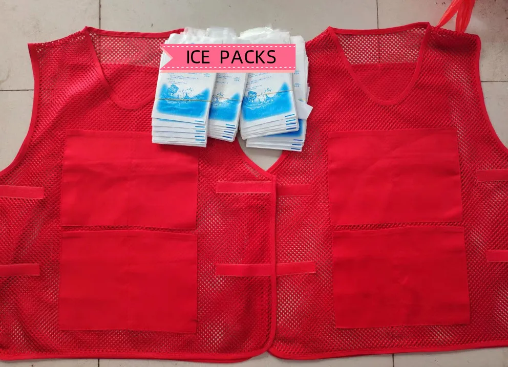 Summer Cooling Vest With  Ice Pack , ICY Cooling Vest Heat Resistant Apron For Men and Women Dropship