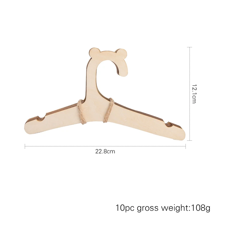 Cute Animal Shape Wooden Cloth Hangers Natural Luxury Space Clothes Classical Triangle Hanger