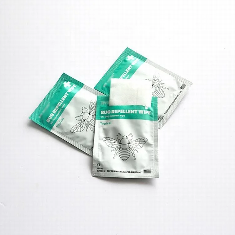 No pesticides no irritation portable summer outdoor natural mosquito repellent wipes for outdoor