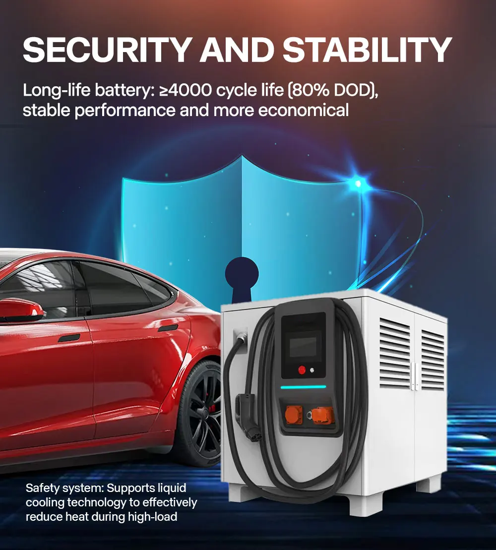 Bullcube Mobile charging station 65kwh ev battery fast charging 65kwh rescue car energy storage charging system