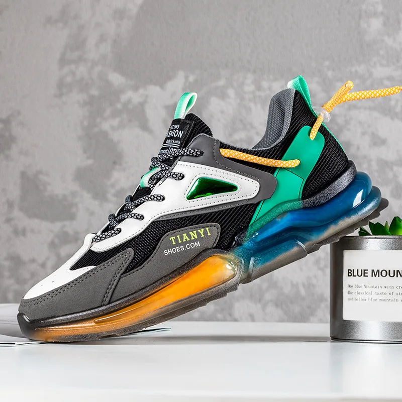 Китайская фабрика, недорогие легкие спортивные прогулочные модные всесезонные повседневные мужские кроссовки со шнуровкой