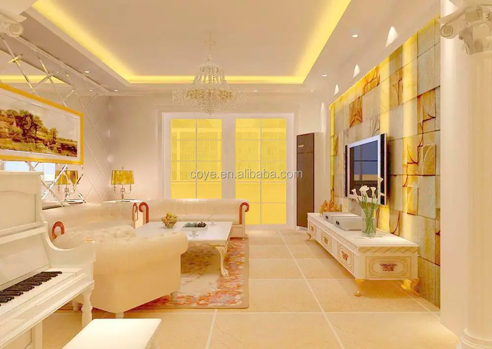 Decorative Non Reflective Window Glass Film Solar Tint Architectural Film Yellow color
