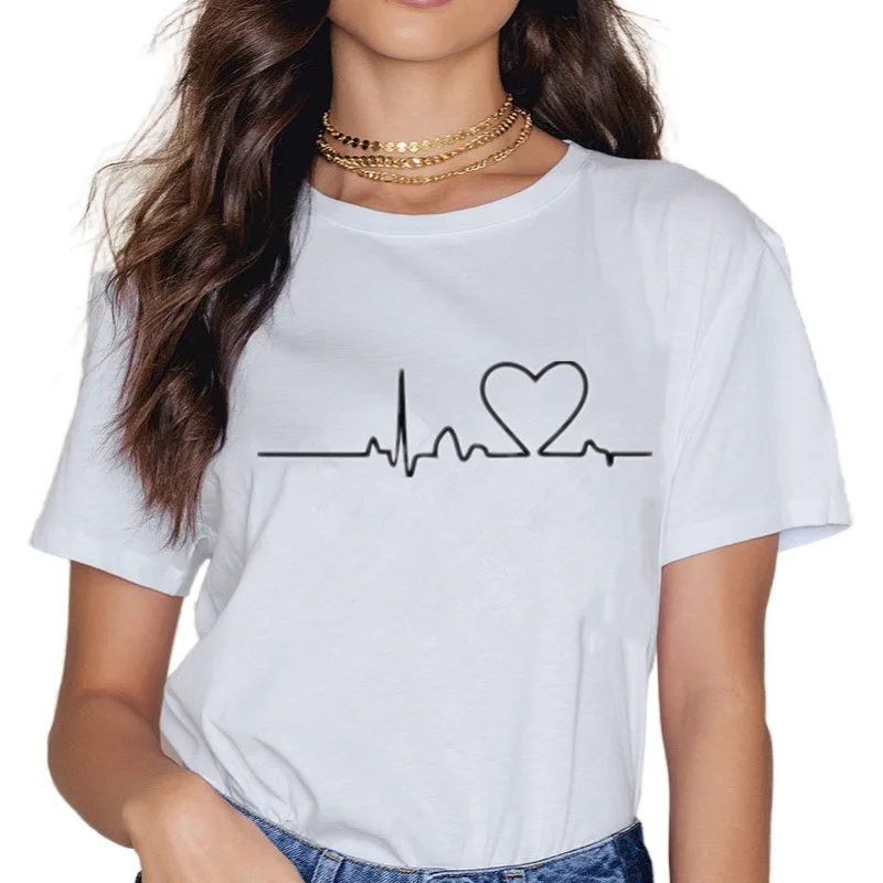  Летние женские топы модные camisetas mujer с буквенным принтом графические футболки для