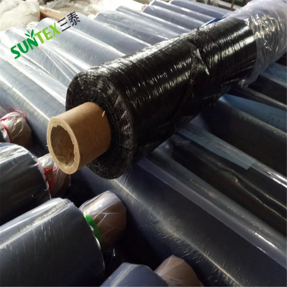 25 micron Black Black Mulch Film, Weed Barrier Custom Size Mulch Layer For Tomato