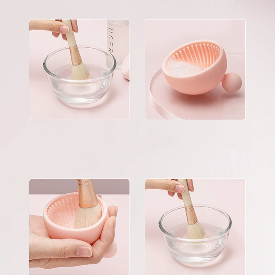2021 новый дизайн, Маленький милый универсальный инструмент для макияжа, скребок, чаша, косметические кисти, очиститель, Силиконовые кисти для макияжа, очиститель